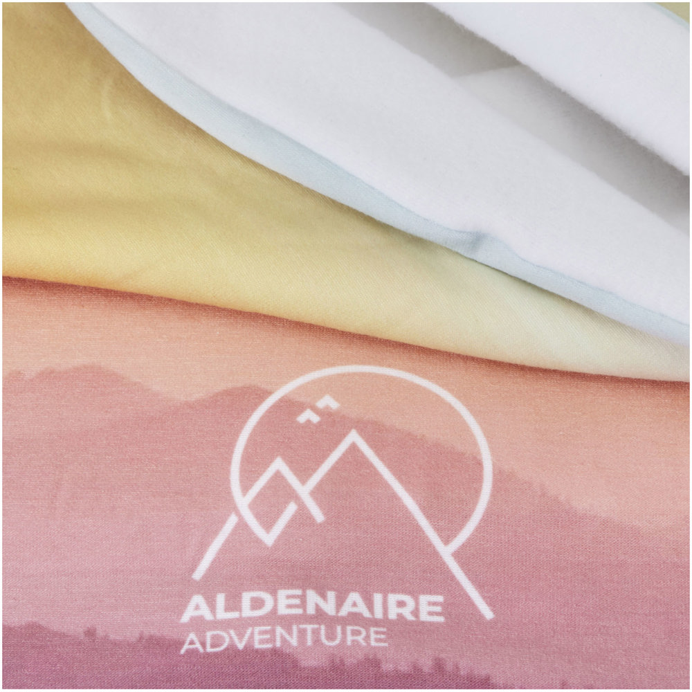 Bufanda versátil de RPET en sublimación, dobladillo y capa polar "Zoya" 