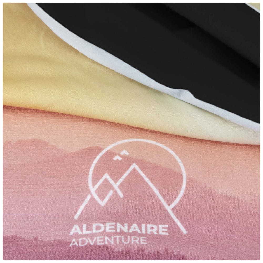 Bufanda versátil de RPET en sublimación, dobladillo y capa polar "Zoya" 