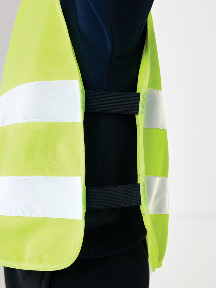 Chaleco seguridad PET reciclado GRS 7-12 años